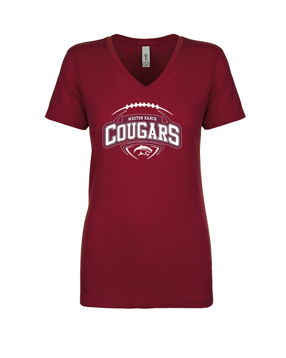 Weston Ranch HS Football Toss - Womens Vneck