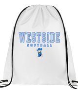 Westside HS Softball Block - Drawstring Bag