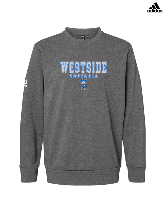 Westside HS Softball Block - Mens Adidas Crewneck