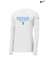 Westside HS Softball Block - Mens Nike Longsleeve