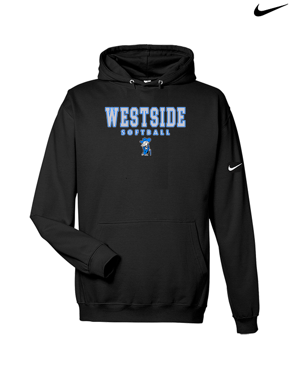 Westside HS Softball Block - Nike Club Fleece Hoodie