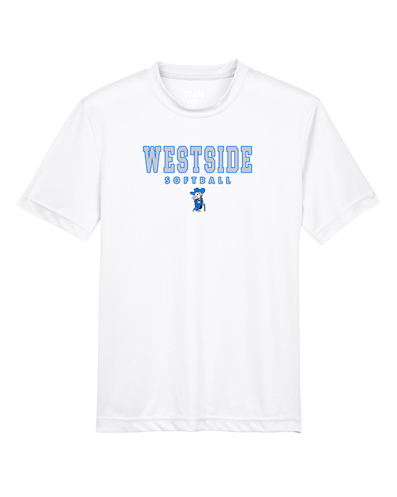 Westside HS Softball Block - Youth Performance Shirt
