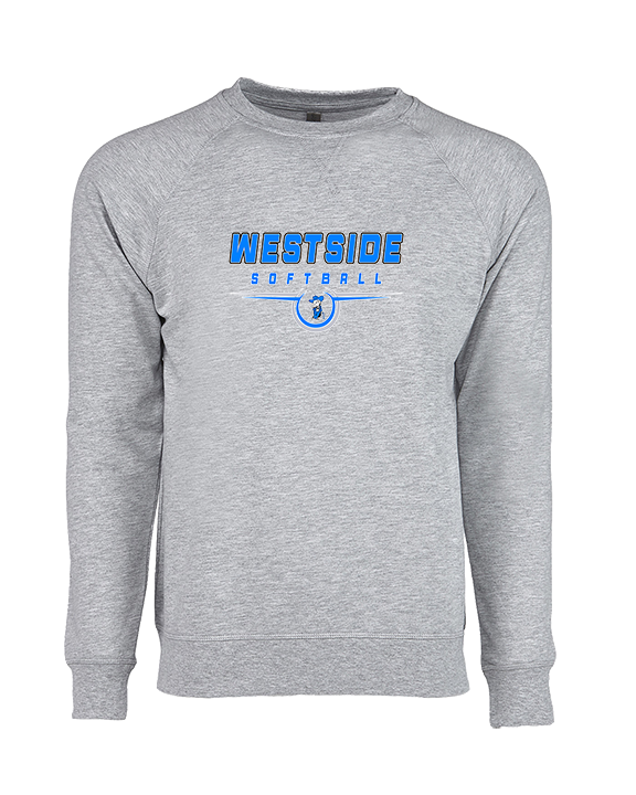 Westside HS Softball Design - Crewneck Sweatshirt