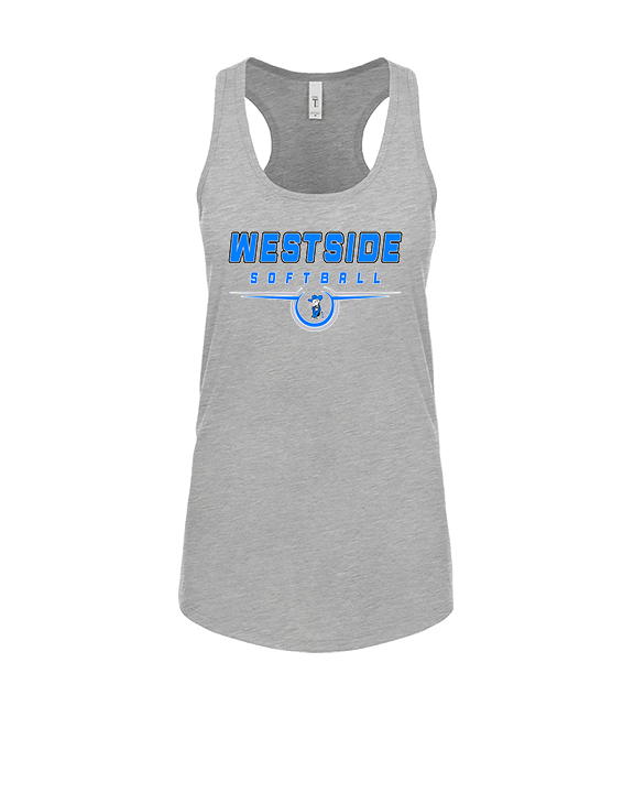 Westside HS Softball Design - Womens Tank Top