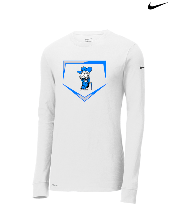 Westside HS Softball Plate - Mens Nike Longsleeve