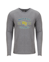 Wheat Ridge HS Football Curve - Tri-Blend Long Sleeve