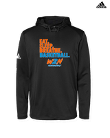 Where2Next Hoops Basketball Eat Sleep - Mens Adidas Hoodie