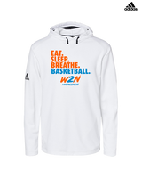 Where2Next Hoops Basketball Eat Sleep - Mens Adidas Hoodie