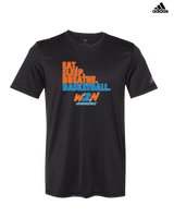 Where2Next Hoops Basketball Eat Sleep - Mens Adidas Performance Shirt