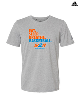 Where2Next Hoops Basketball Eat Sleep - Mens Adidas Performance Shirt