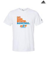Where2Next Hoops Basketball Eat Sleep - Mens Adidas Performance Shirt