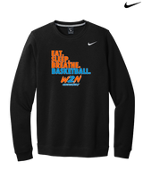 Where2Next Hoops Basketball Eat Sleep - Mens Nike Crewneck