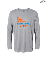 Where2Next Hoops Basketball Eat Sleep - Mens Oakley Longsleeve