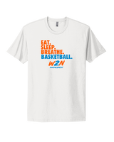 Where2Next Hoops Basketball Eat Sleep - Mens Select Cotton T-Shirt