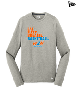 Where2Next Hoops Basketball Eat Sleep - New Era Performance Long Sleeve