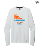 Where2Next Hoops Basketball Eat Sleep - New Era Performance Long Sleeve