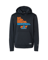 Where2Next Hoops Basketball Eat Sleep - Oakley Performance Hoodie