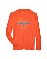 Where2Next Hoops Basketball Eat Sleep - Performance Longsleeve