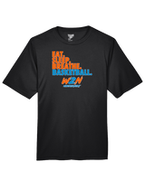 Where2Next Hoops Basketball Eat Sleep - Performance Shirt