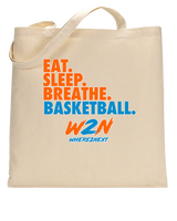 Where2Next Hoops Basketball Eat Sleep - Tote