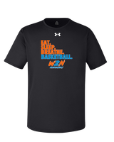 Where2Next Hoops Basketball Eat Sleep - Under Armour Mens Team Tech T-Shirt
