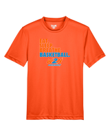 Where2Next Hoops Basketball Eat Sleep - Youth Performance Shirt