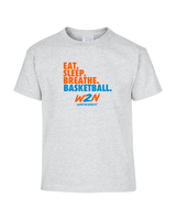 Where2Next Hoops Basketball Eat Sleep - Youth Shirt