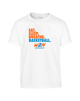 Where2Next Hoops Basketball Eat Sleep - Youth Shirt