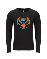 Where2Next Hoops Basketball Full Ball - Tri-Blend Long Sleeve