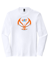 Where2Next Hoops Basketball Full Ball - Tri-Blend Long Sleeve