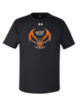 Where2Next Hoops Basketball Full Ball - Under Armour Mens Team Tech T-Shirt