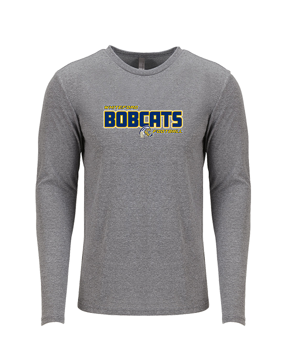 Whiteford HS Football Bold - Tri-Blend Long Sleeve