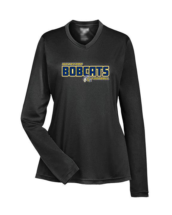 Whiteford HS Football Bold - Womens Performance Longsleeve