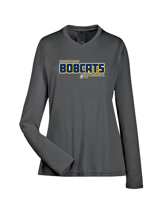 Whiteford HS Football Bold - Womens Performance Longsleeve