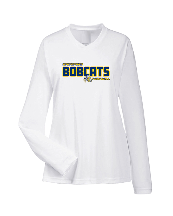 Whiteford HS Football Bold - Womens Performance Longsleeve