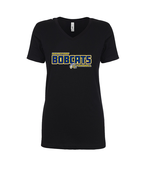 Whiteford HS Football Bold - Womens Vneck