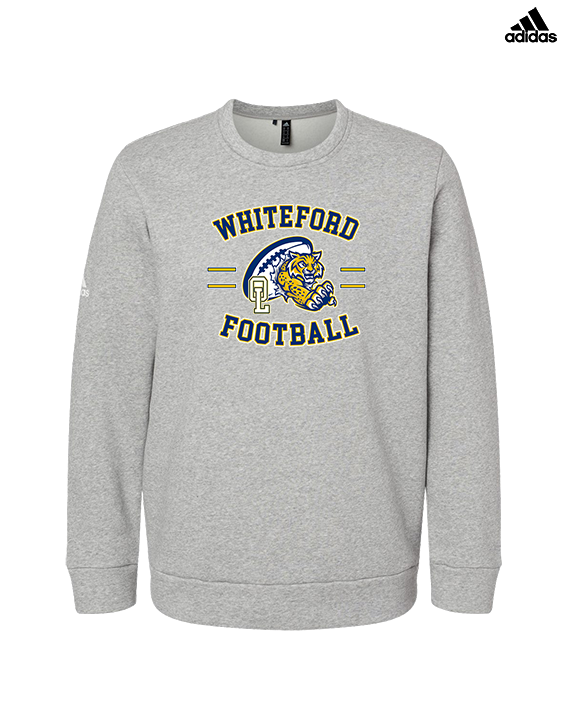 Whiteford HS Football Curve - Mens Adidas Crewneck