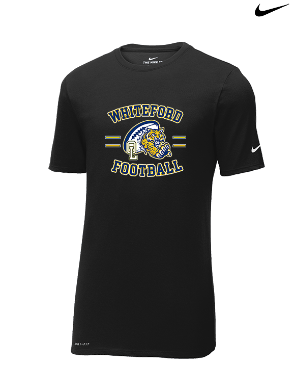 Whiteford HS Football Curve - Mens Nike Cotton Poly Tee