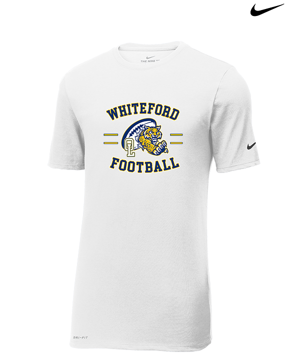 Whiteford HS Football Curve - Mens Nike Cotton Poly Tee