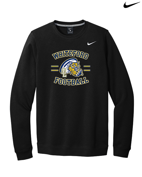 Whiteford HS Football Curve - Mens Nike Crewneck