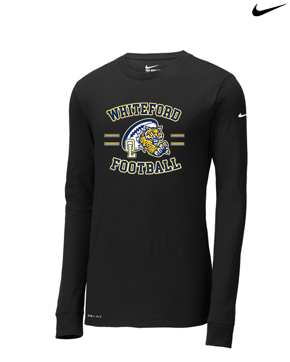 Whiteford HS Football Curve - Mens Nike Longsleeve