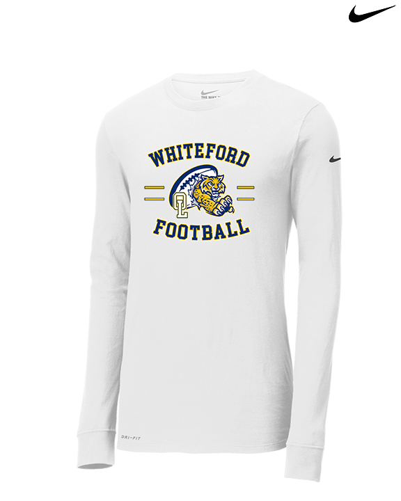Whiteford HS Football Curve - Mens Nike Longsleeve
