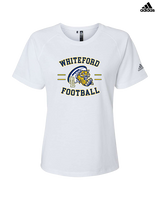 Whiteford HS Football Curve - Womens Adidas Performance Shirt