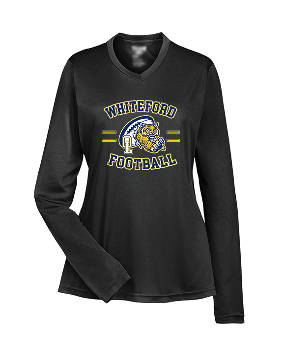 Whiteford HS Football Curve - Womens Performance Longsleeve
