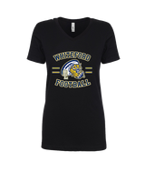 Whiteford HS Football Curve - Womens Vneck