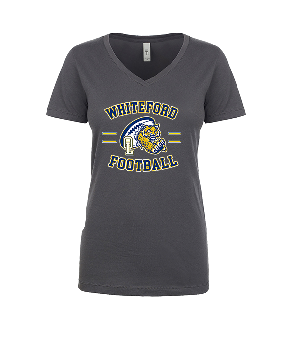 Whiteford HS Football Curve - Womens Vneck