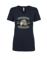 Whiteford HS Football Curve - Womens Vneck