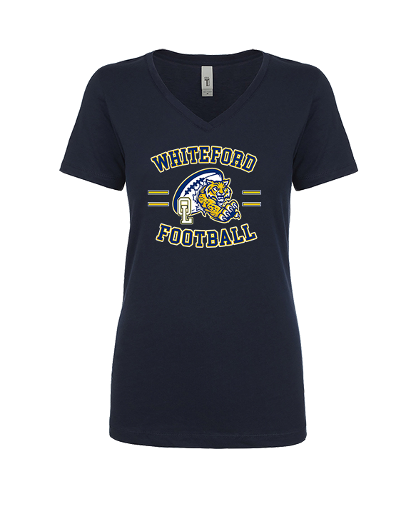 Whiteford HS Football Curve - Womens Vneck