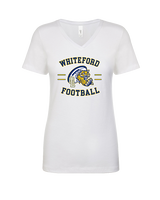 Whiteford HS Football Curve - Womens Vneck