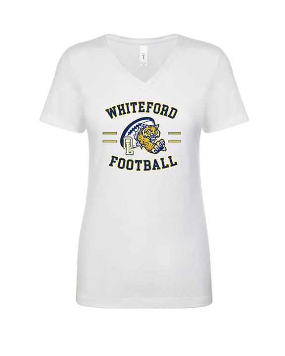 Whiteford HS Football Curve - Womens Vneck